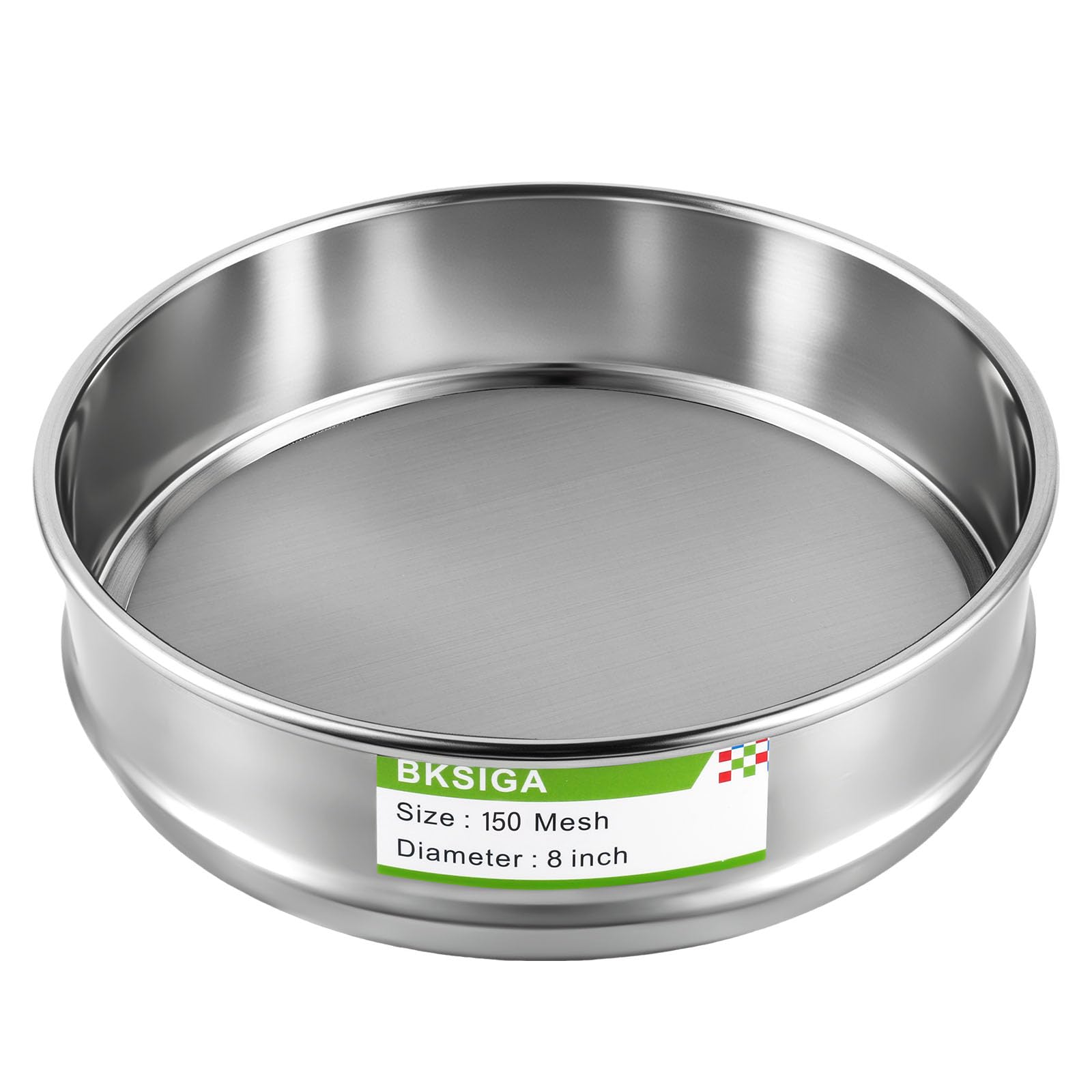 304 Stainless Steel Lab Sieves Pan,8" Diameter Standard Sieve Pan for Industrial Laboratory Homes — Amazon image 24