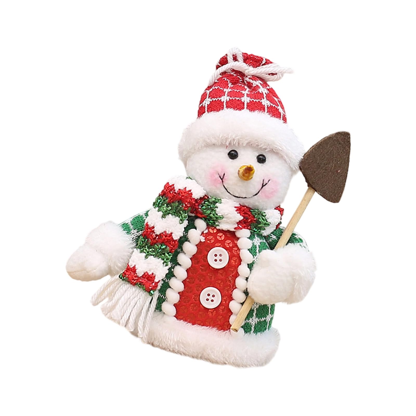 carotoe Christmas Miniature Figurines Decorations Handcrafted Polyester Wooden Ornament for Home Festival Display Holiday Wooden Polyester Ornament