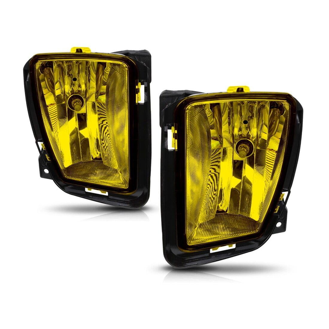 EFCUCLP Fits Pair[Yellow] Bumper Fog Light Driving Lamp W/Bulb -Lighting Technology CH2593147 68104821AC MA708LTZLF