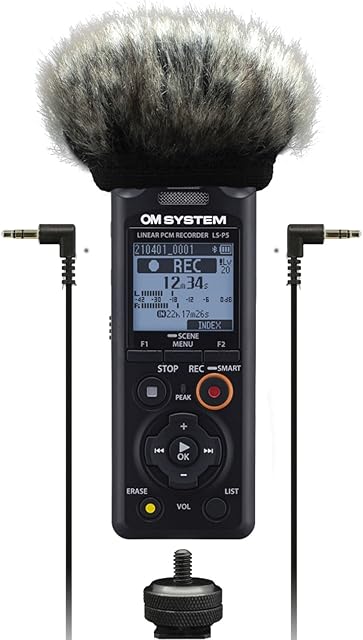 Om System Ls-P5 V409180BG010 Rejestrator Audio, Czarny