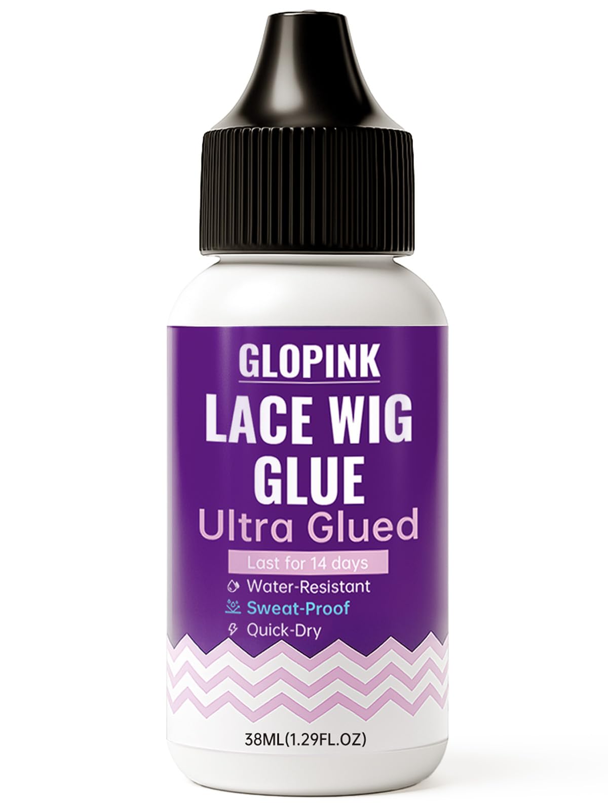 Photo 1 of Lace Wig Glue for Front Wigs – Invisible Waterproof Adhesive, Strong Hold up to 2+ Weeks, Sweat-Proof & Long-Lasting for Lace Fronts & Hair Systems (1.29 Fl Oz)