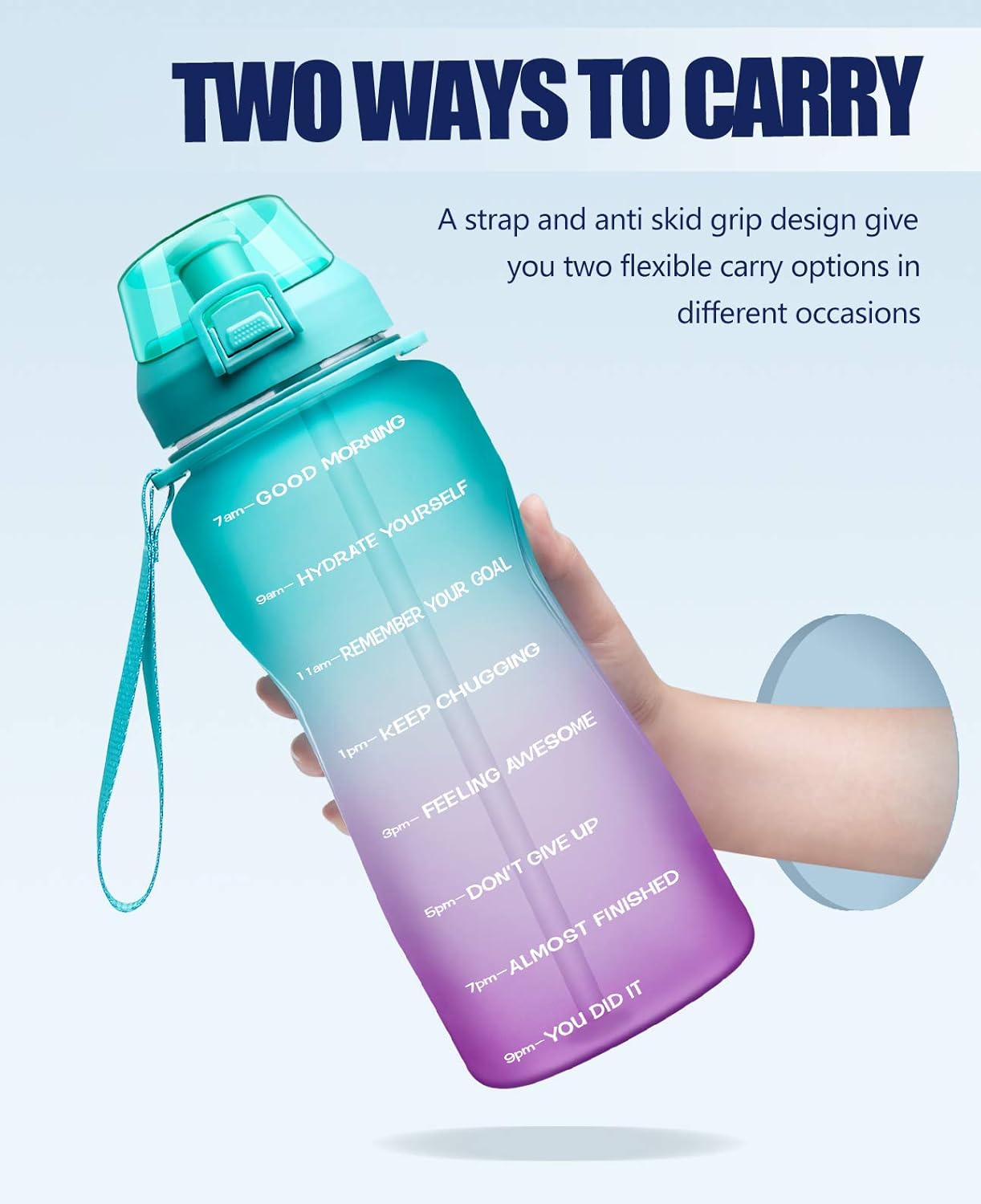 Buy Fidus Large 1 Gallon 128oz Motivational Water Bottle With Time Marker Straw Leakproof Tritan Bpa Free Water Jug Ensure You Drink Enough Water Daily For Fitness Gym And Outdoor Sports Online In Indonesia B0868ncdh7