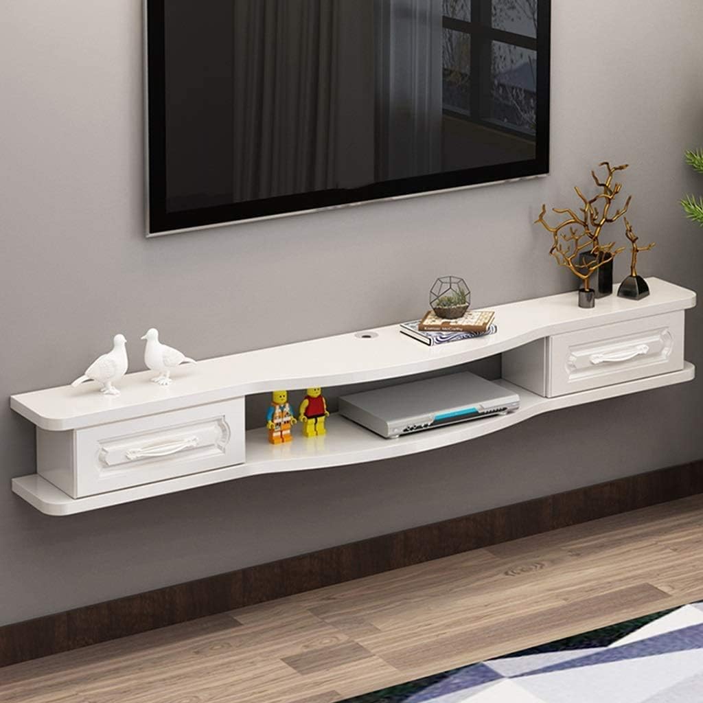 Floating TV Shelf Wall Mounted TV Stand Living Room Wall TV Storage