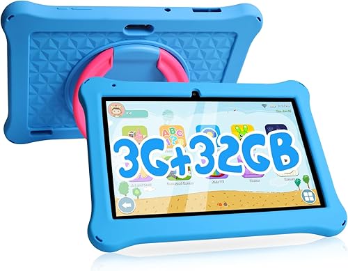 Miniatura 1 de Tableta para niños de 10 pulgadas Android 13 para niños, 3 GB de RAM+32 GB ROM Tablet para niños pequeños con batería de 6000 mAh IPS pantalla HD