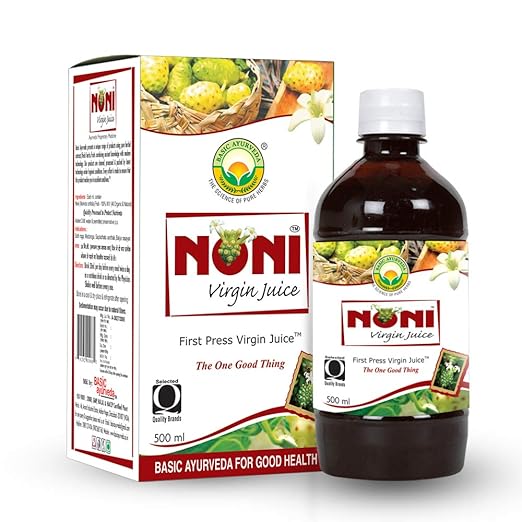 Noni Fruit Juice 500ml | Certified Organic 100% Natural & Pure Tonic | Ayurvedic Supplements For Health & Wellness Drink | A Powerful Blend Of Natural Ingredients | First Press Virgin Juice