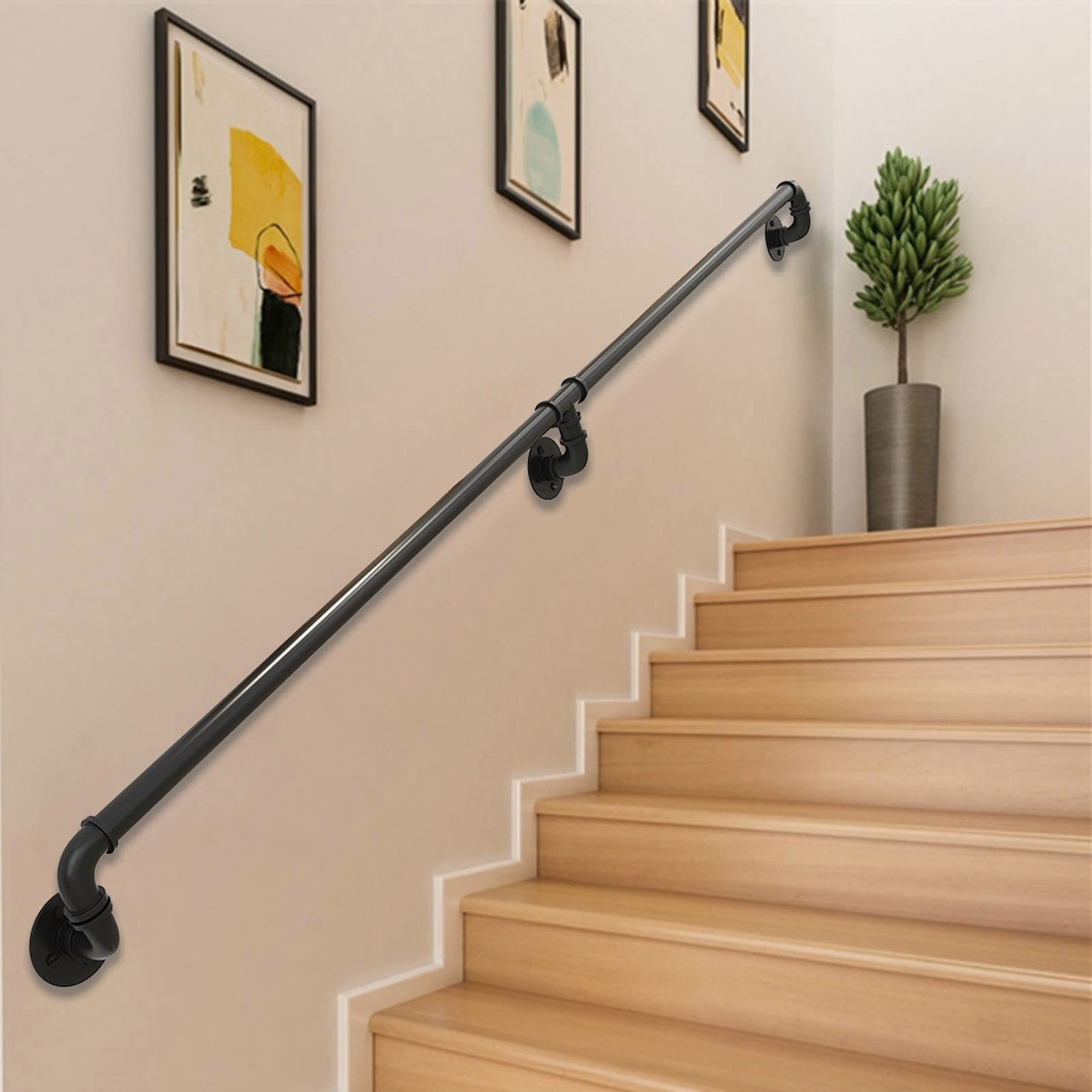 Kit rampe d'escalier en métal MObyat 30-600cm pour sécurité PMR
