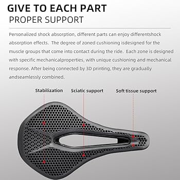 3Dサドル240x143mm 穴有り Amazon | Caseder 自転車サドル ハニカム 3D サドル 3D 通気性