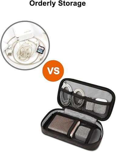 Miniatura 3 de GOX Organizador de cables, organizador de cables de viaje, bolsa técnica, estuche para electrónicos, bolsa de carga para hombres, caja de transporte