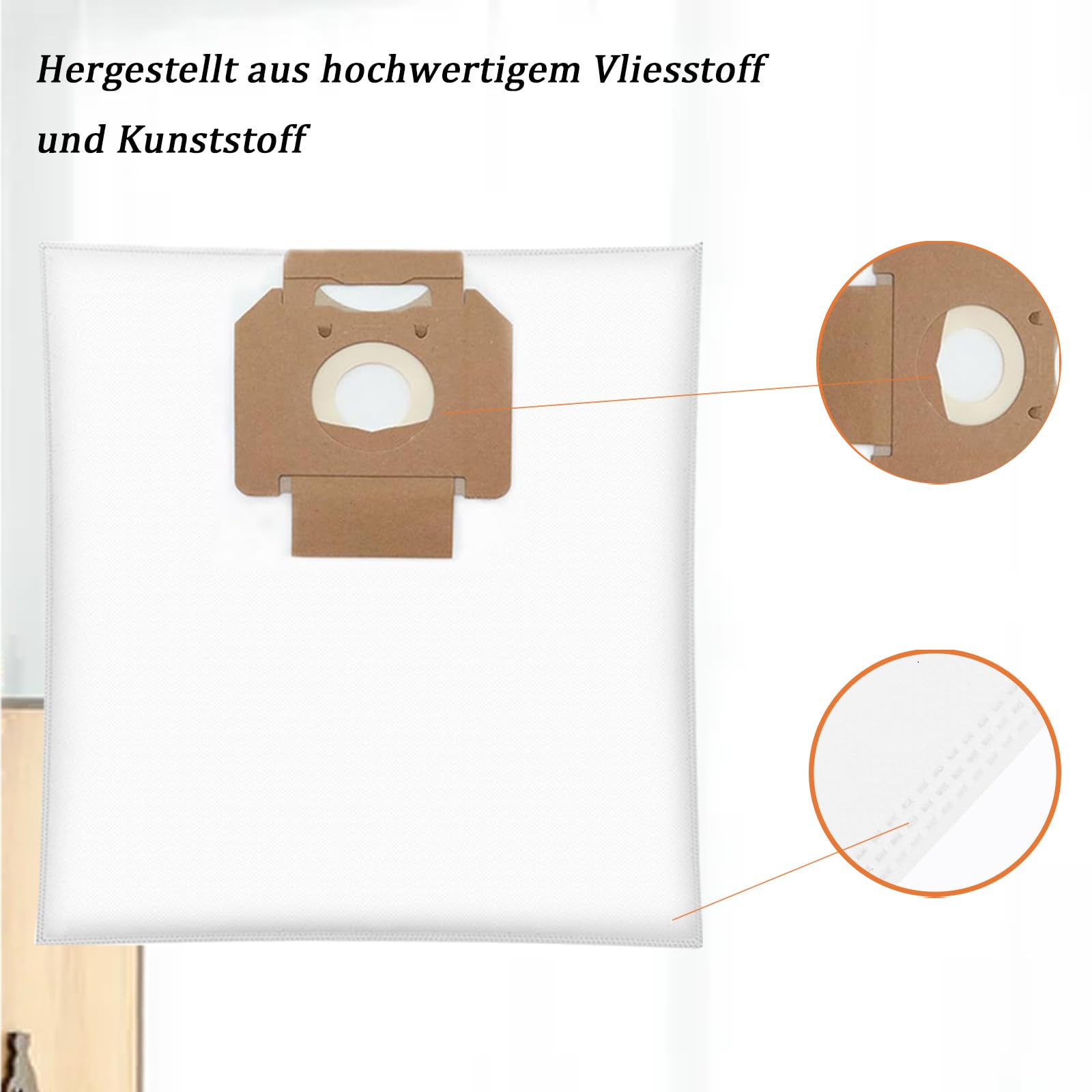 Juego de accesorios de filtro para aspiradoras Bosch en seco y húmedo de 35 L, AFC/GAS 35 M, AFC/GAS 35 L, SFC+ (10 bolsas + 2 filtros)