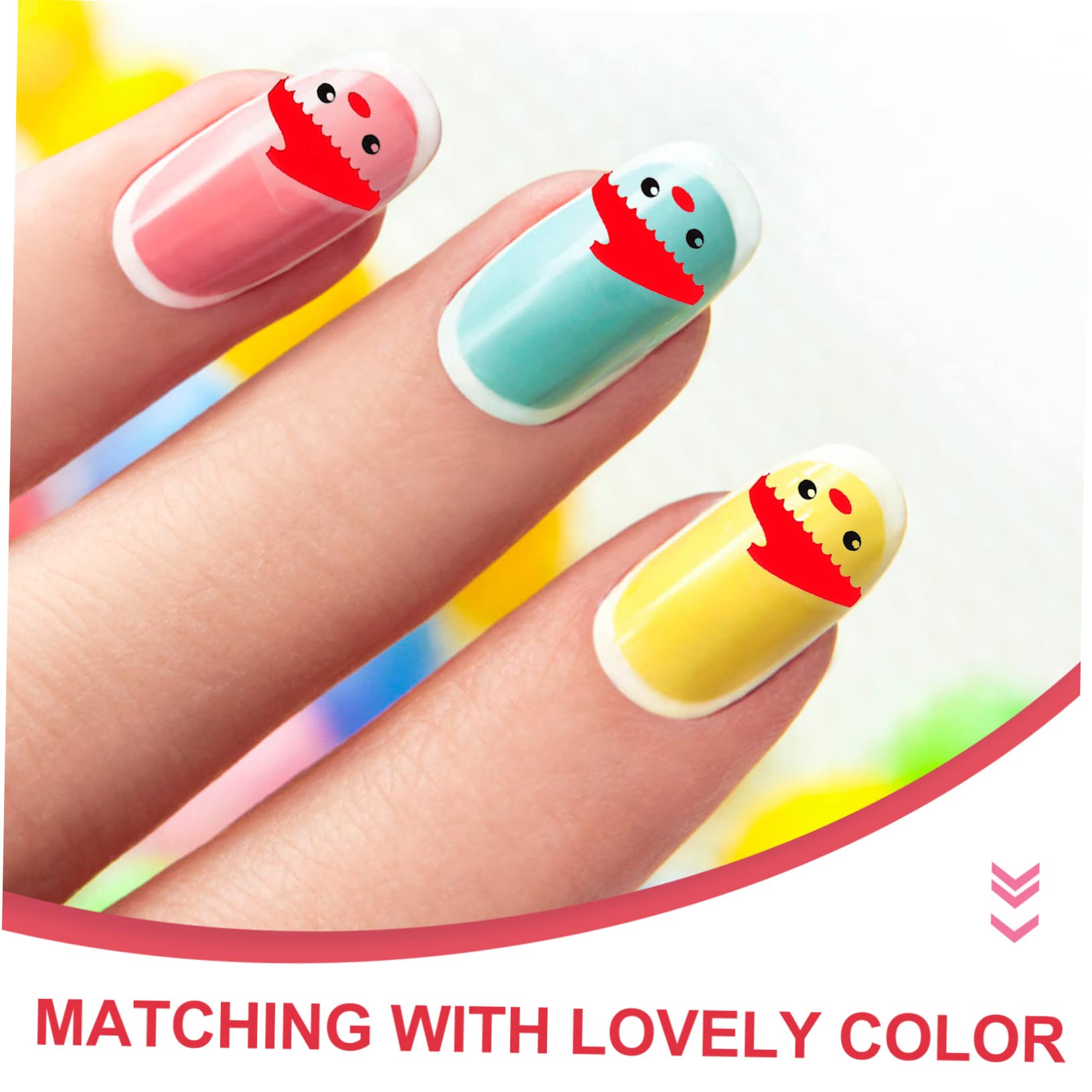Healvian 5 Set Adesivi Unghie Natalizi Nail Wraps Artificiale Per Donne Design Per Facile Applicare E Personalizzare Per Domestico E 5 Fogli*5