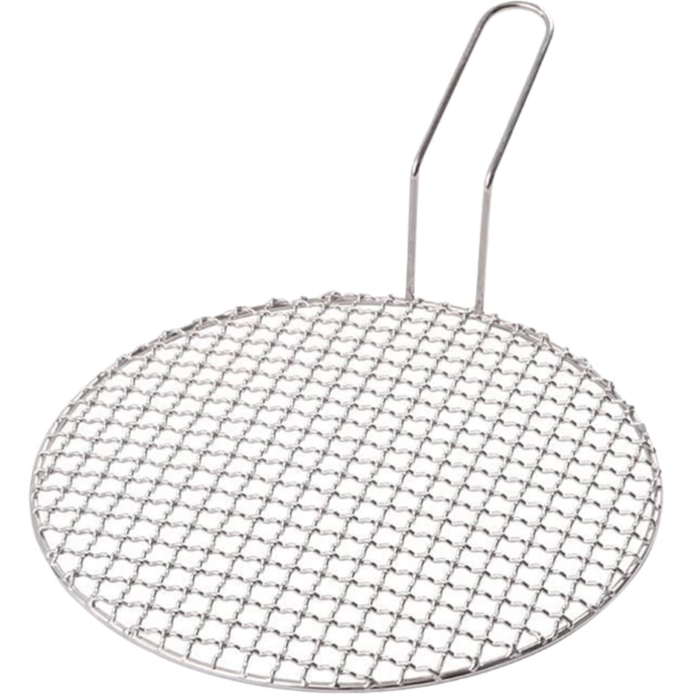 Kichvoe Griglia coreana Barbecue rotondo in acciaio inossidabile Griglia per barbecue Griglia a vapore Griglia Griglia di cottura Griglia di cottura Griglia a carbone coreano Griglia per barbecue a