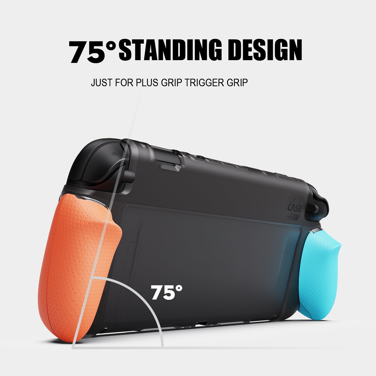 Savage Raven by Skull & Co. GripCase Bundle for Nintendo Switch 2: Dockable Soft Protective Case with Replaceable Grips [to fit All Hands Sizes], with Hard Shell Huge Storage Carrying Case, Black