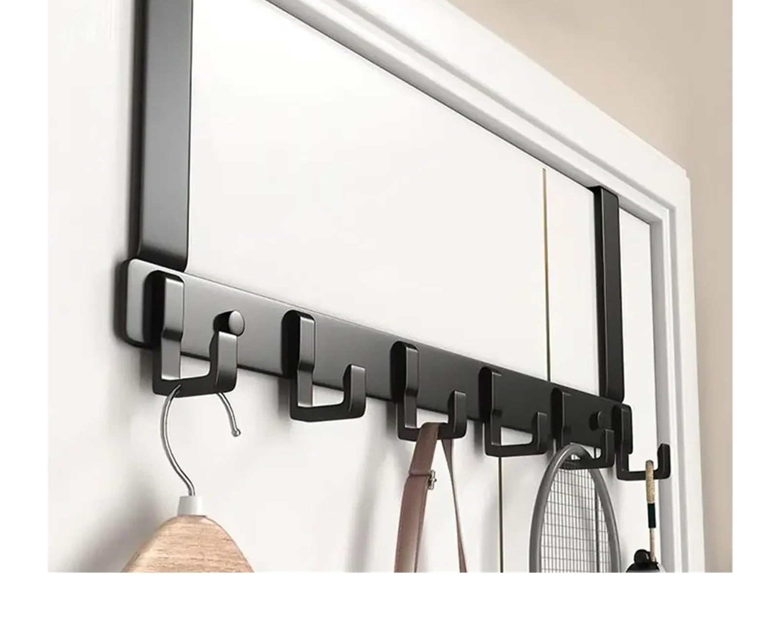 Ganchos Para Colgar Puerta Ganchos sobre la puerta ropa abrigo sombrero toalla percha hogar baño organizador estante(Color5)