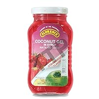 Vista 5 de Florence Gel de coco en almíbar sabor a fresa Nata de Coco 11.99 oz, paquete de 2