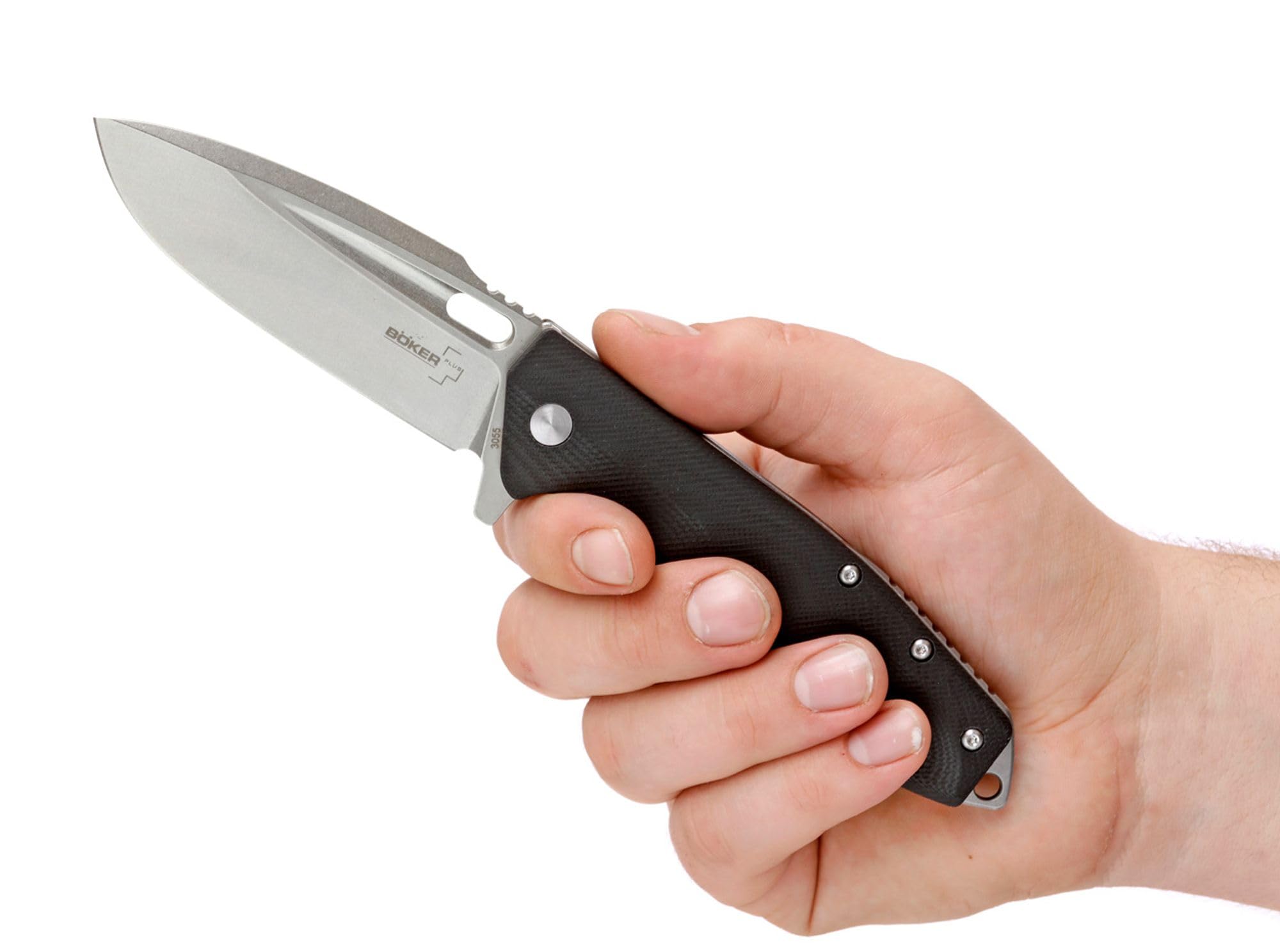 Böker Plus® Caracal Folder wytrzymały scyzoryk - idealny nóż z klipsem kieszonkowym - uniwersalny nóż outdoorowy z torbą na nóż i eleganckim pudełkiem na prezent