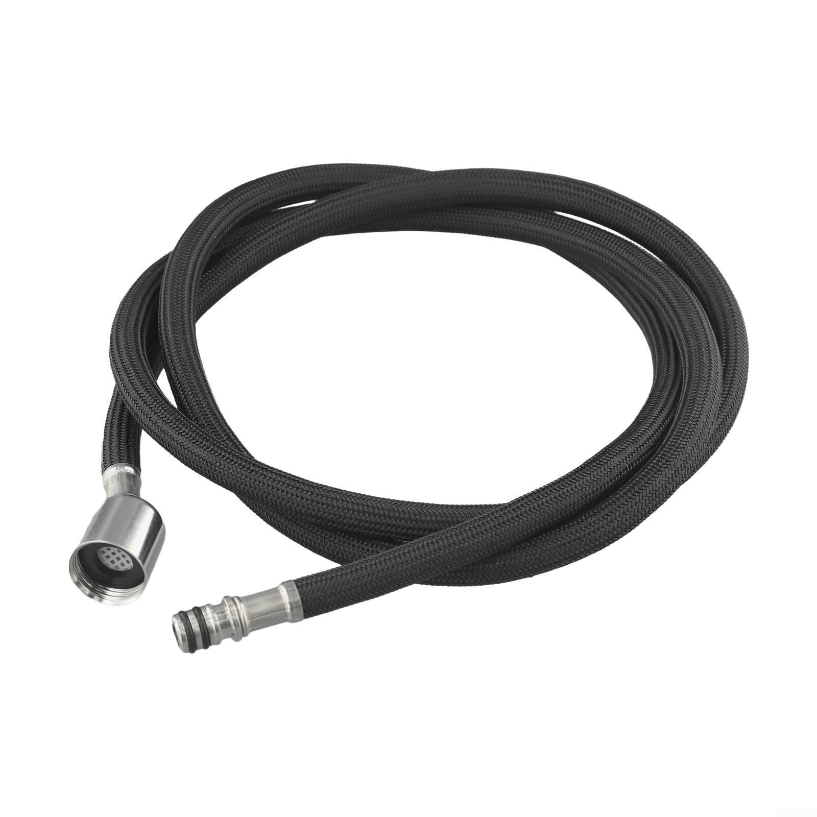 Nylonowy filament zewnętrzny wąż rurowy do baterii kuchennej wyciągany kran zlew części zamienny wąż niezawodny wyciągany wąż do baterii kuchennych (zatrzaskowy czarny)