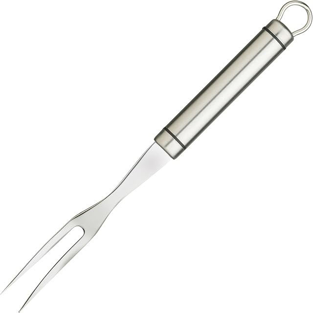 KitchenCraft KCPROMF Professional Meat Serving Fork, Stainless Steel, 25 cm, Silver