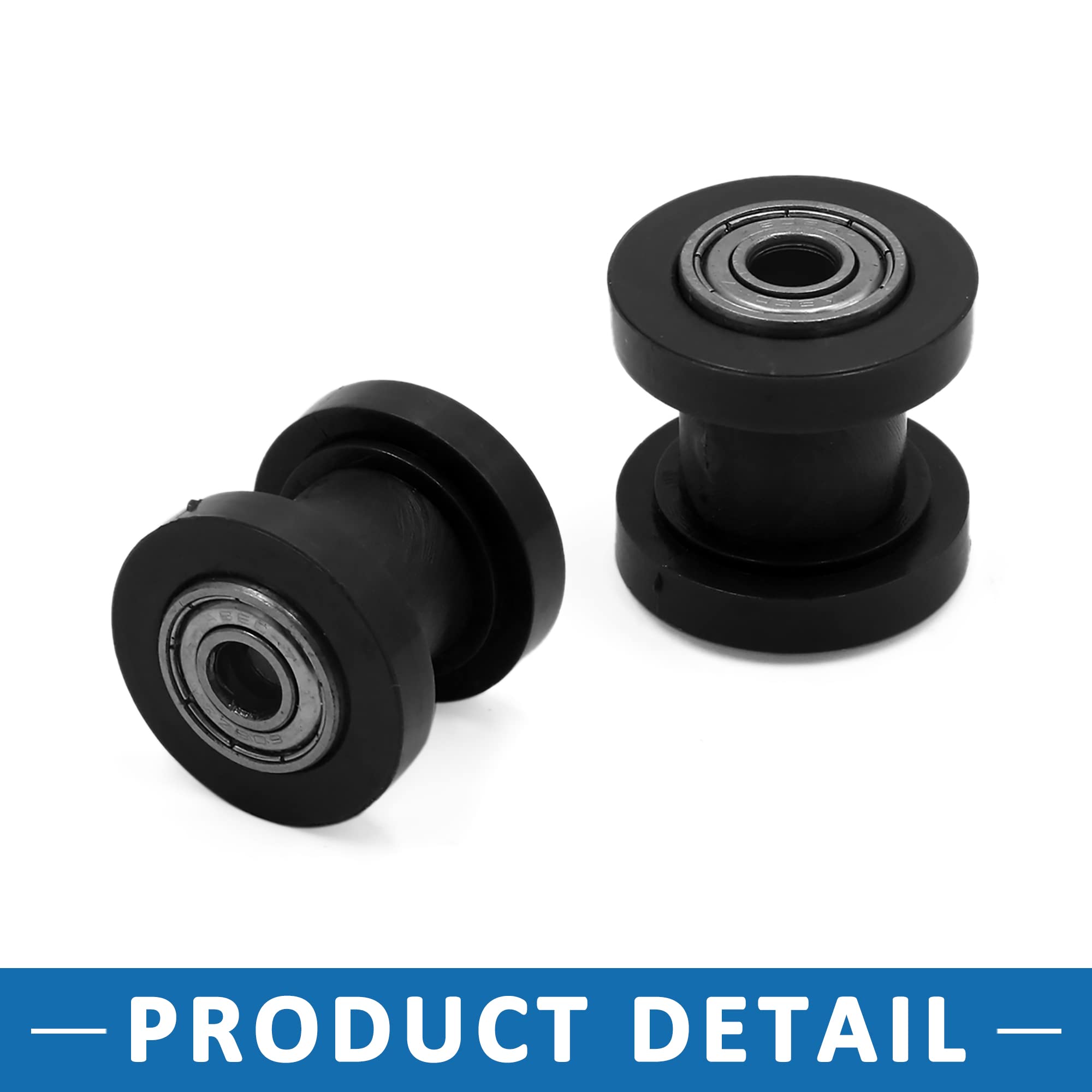 A ABSOPRO Motocicletta Cursore 8mm Catena Rullo Cursore Tenditore Guida Puleggia