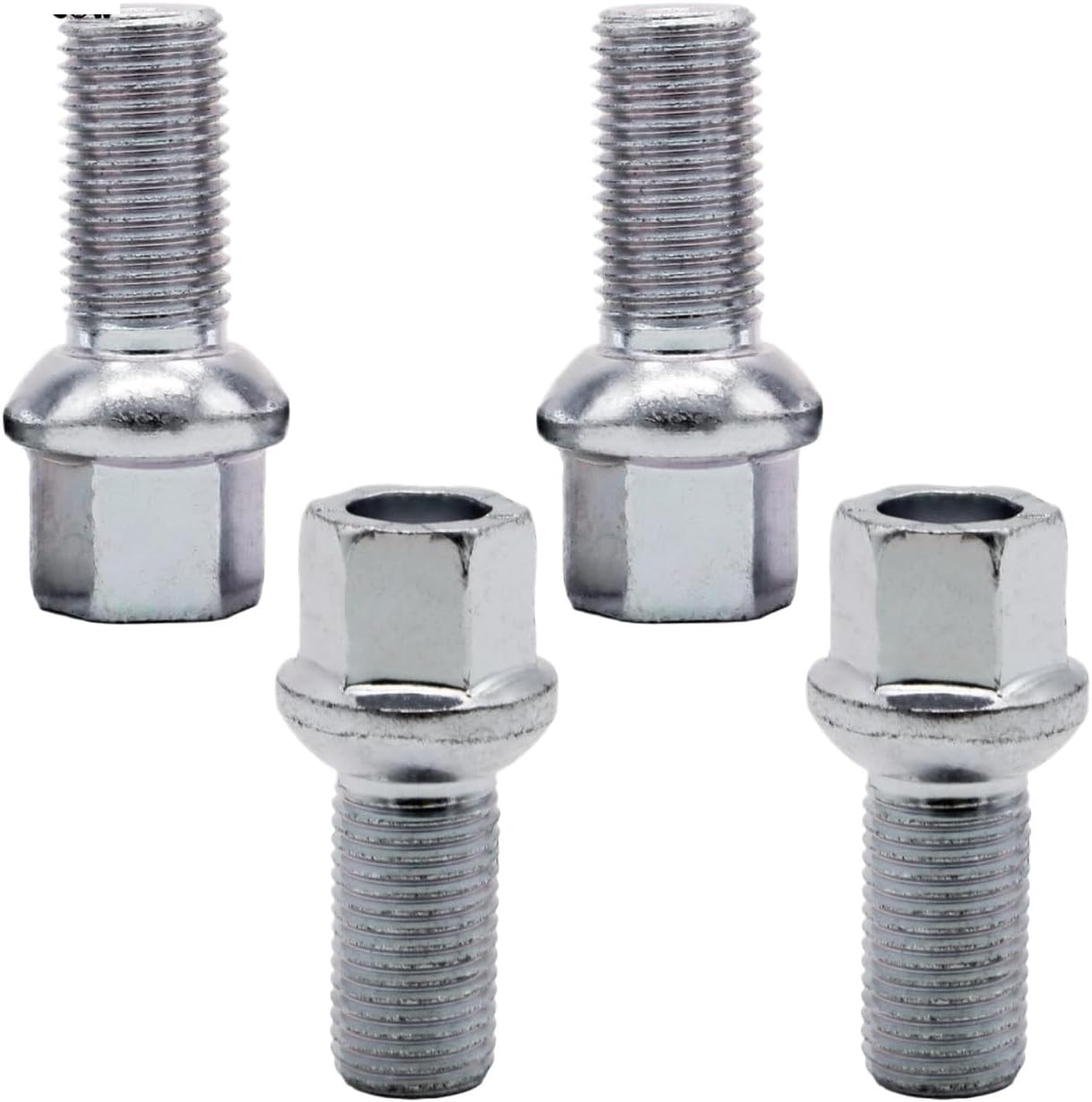 Wheel Studs Compatible with A2 2000-2005 Car Wheel Bolts Silver Steel Nuts Tools Accessories Truck Parts WHT002437