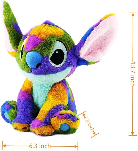 Animation Art & Characters Disney Lilo & Stitch Rainbow Color Plush