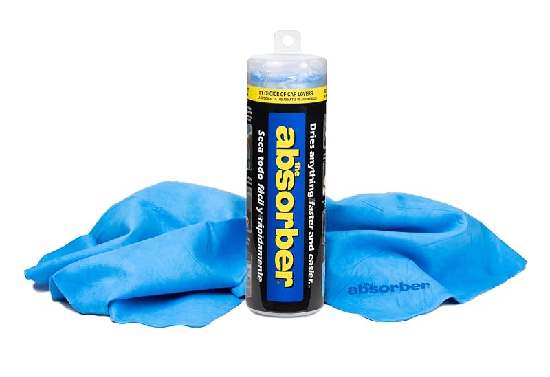 CleanTools The Absorber Camurça Sintética para Secagem Automotiva em PVA Azul 68,6 x 43,2 cm