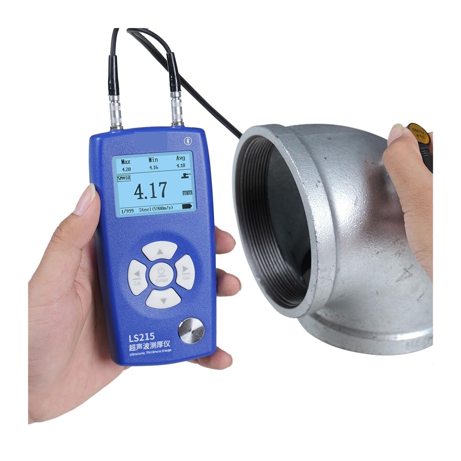 Multi Ultrasonic Probe Metal Steel Pipe Thickness Gauge for Industrial Inspection