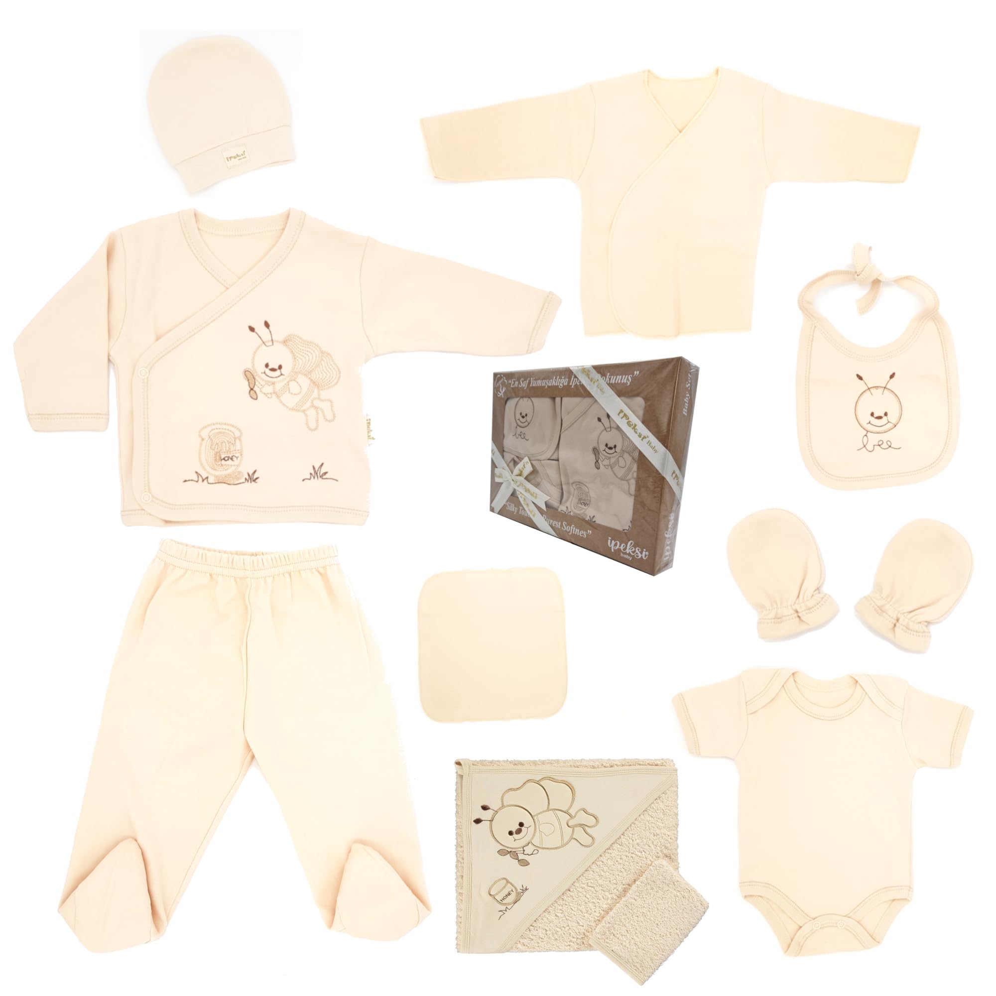 Conjunto de regalo para bebés recién nacidos 100% algodón natural equipamiento original equipo unisex ropa set regalo equipo bebé para bebés 0-4 meses