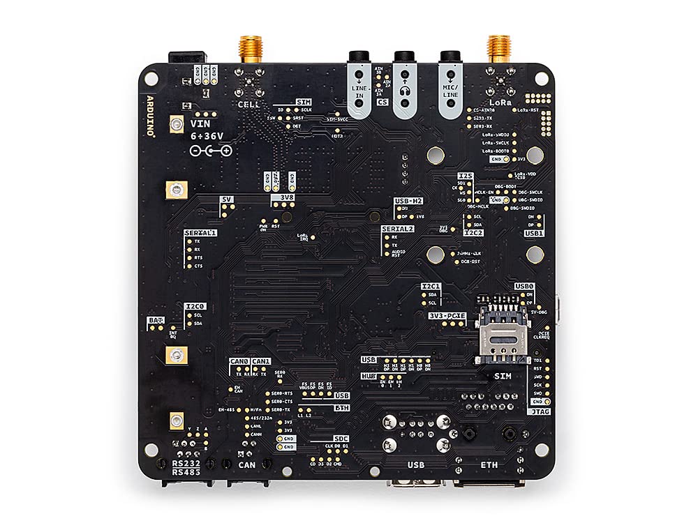 Arduino Pro Portenta MAX Carrier [ABX00043] - Placa de expansión para Portenta H7, Ideal para proyectos avanzados, IoT, visión Artificial y Aplicaciones industriales con Arduino IDE.
