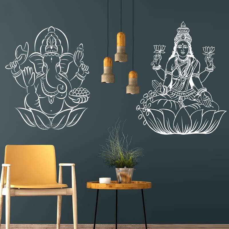 ARandNJ Combo Painting Wall Stencils, (Size:- 24X40 Inch) DEVOTIONAL Theme- Ganesh Ji and Maa Laxmi Ji Design Suitable for Home Wall Decor (Pack of 2, Ganesh Ji Design, Maa Laxmi Ji Design) (B0C6GWQWR1) Amazon Price History, Amazon Price Tracker