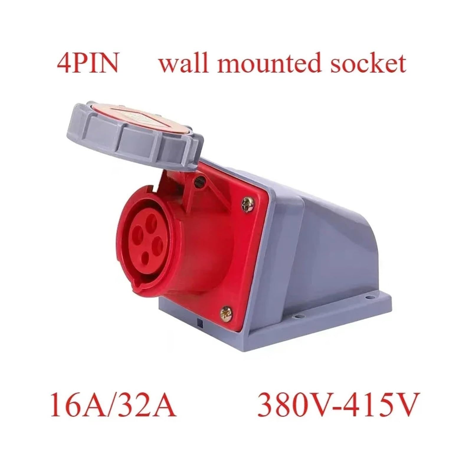 Prise industrielle IP67 et prise CEE connecteur électrique mâle femelle 3PIN 4PIN 5PIN 16A/32A murale(PURPLE,32A)
