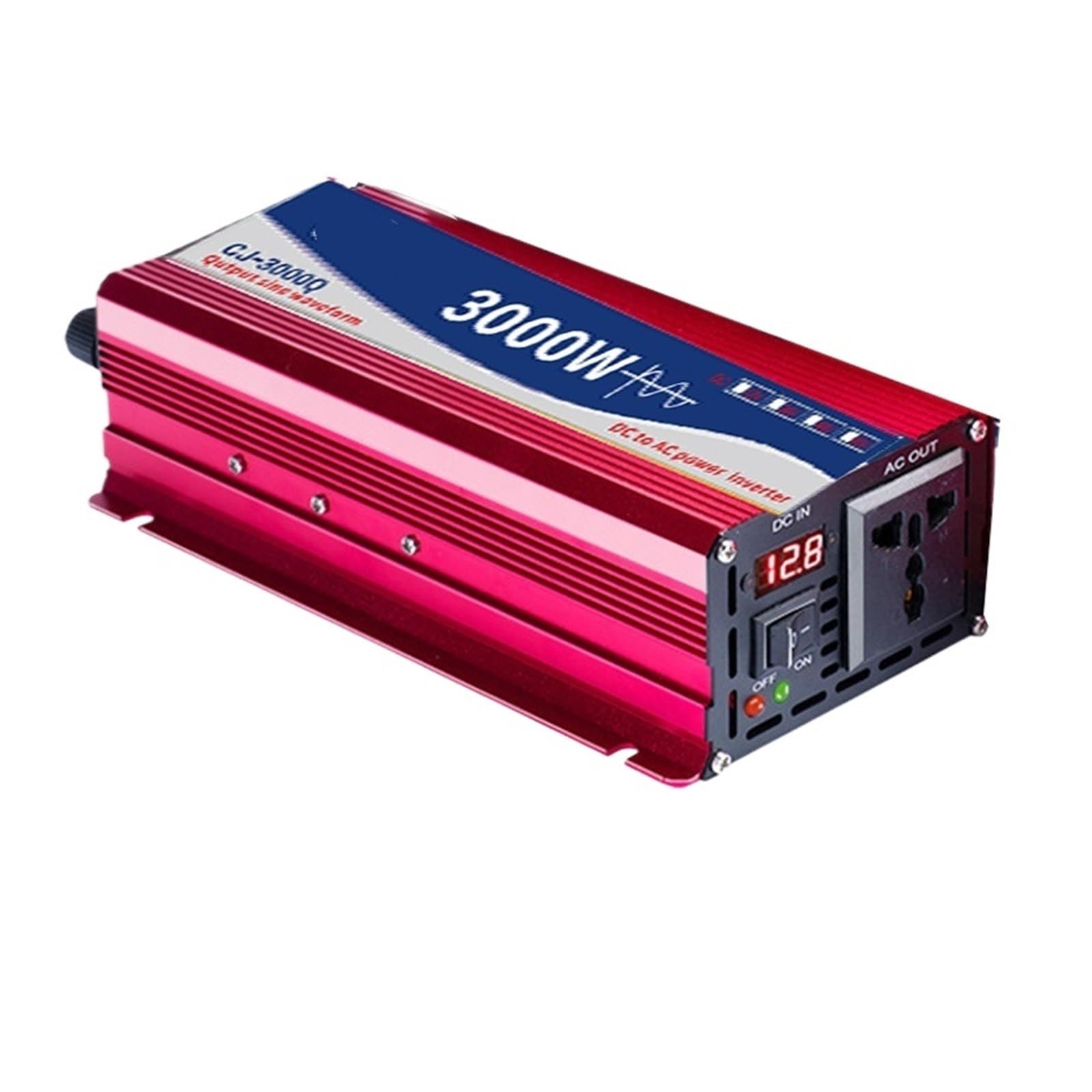 SWEWDSQG Universal Pure Sine Wave Inverter 12v 220v Power 1600W 2200W 3000W Inverters Single Digital Display Converter(48V,120V(60Hz))