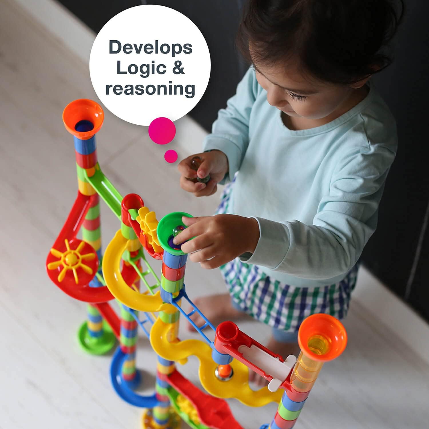 Edushape 805802 Marbellous Marble Run, Multi TopToy