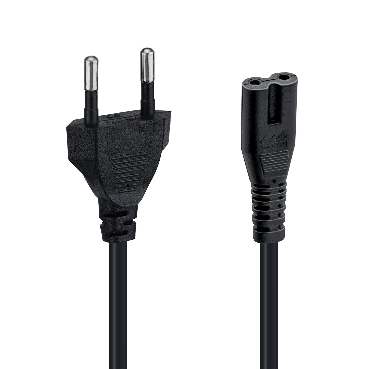 Mcbazel 1.5M IEC 320 C7 Cavo di Alimentazione Power Cable con 2 Pin Euro Cavo di Alimentazione per PS5/ PS4/ PS3/ Xbox Series X/S - Nero
