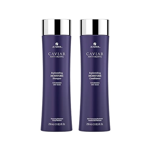 Alterna Caviar - Juego estándar de champú y acondicionador hidratante antienvejecimiento, 8.5 onzas cada uno, protege, restaura e hidrata Sin