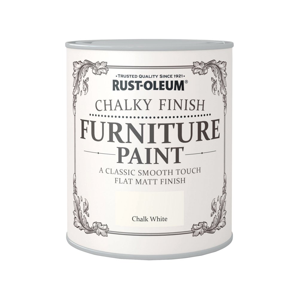 Rust-OleumAMZ0010 A Classic, Smooth Touch Flat matt Watercolour Paint Finish, Chalk White, 750ml