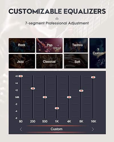 Miniatura 7 de MECHEN Reproductor de MP3 HiFi M30, reproductor de música de audio digital de alta resolución DSD sin pérdidas, reproductor de audio portátil de