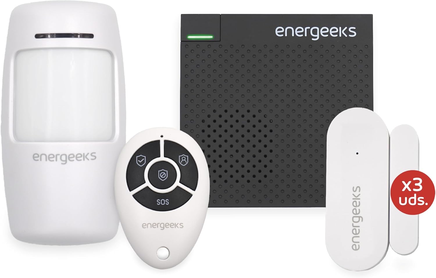 WiFi + GSM Protect Plus Alarm System. Central WiFi + GSM-H502 x 1pc.Adapter DC 5V/1A x 1Pc. Motion Sensor x 1Pc. Remote Control x 1Pc. Opening Sensor x 1Pc x 1PC