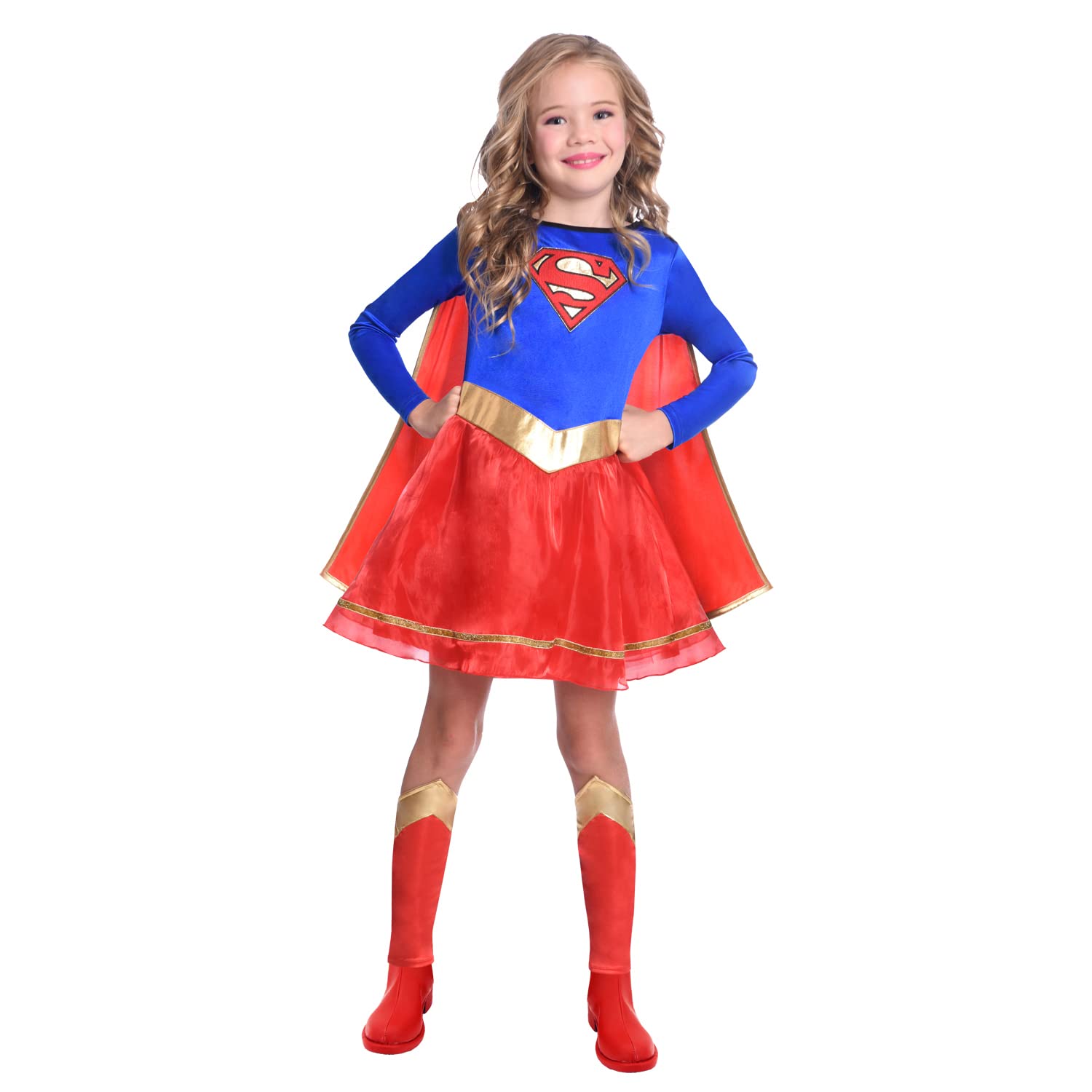 amscan Officially Licensed Warner Bros DC Comics Supergirl Classic Fancy Dress Costume