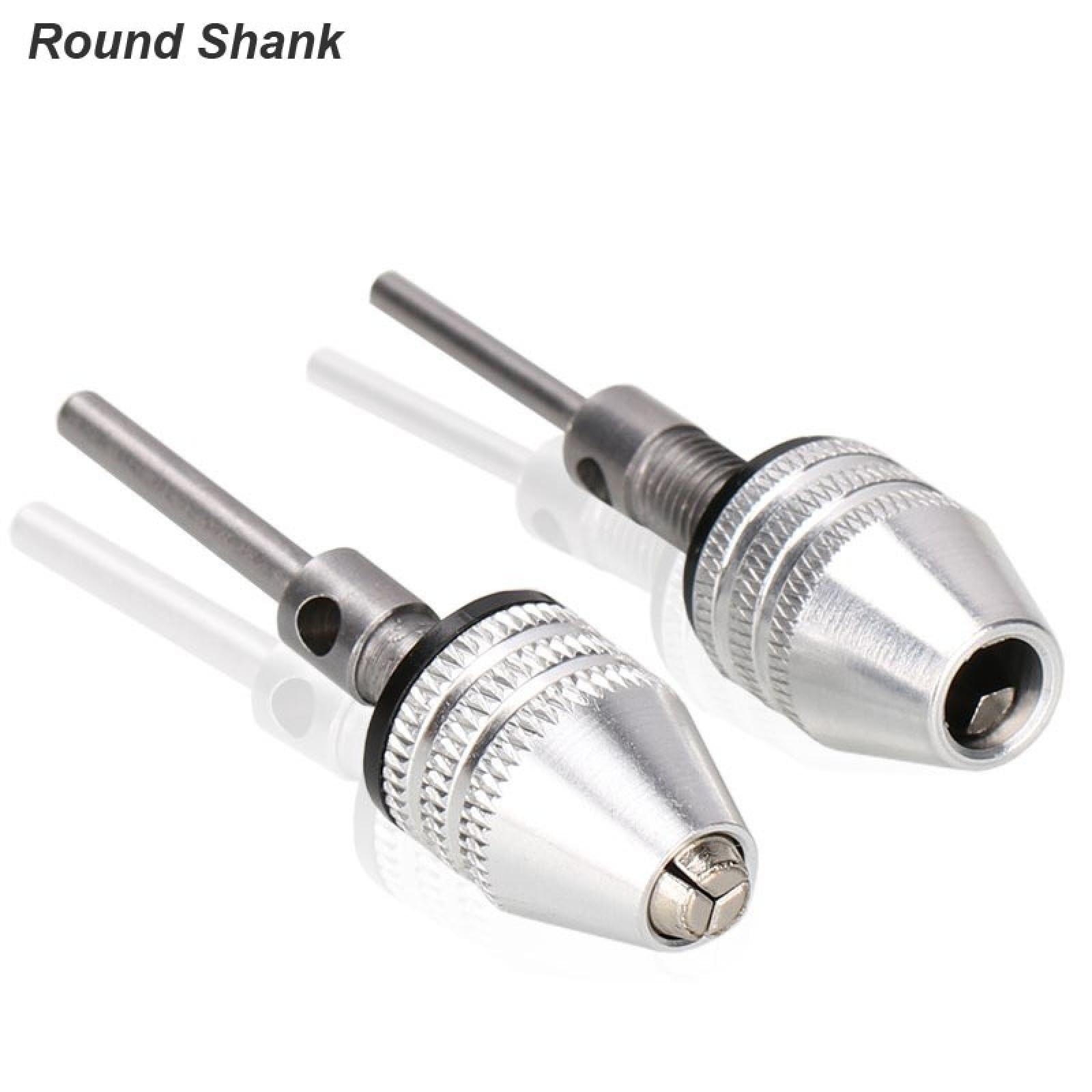 Mini mandrino autoserrante per punte da trapano elettriche, convertitore di pinza, estensione, adattatore per trapano, utensile di fissaggio, attacco esagonale da 1/4" (esagonale nero da 0,3 a 6,5)