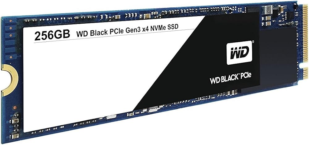 WD Black 256GB Performance SSD - 8 Gb/s M.2 PCIe NVMe Solid State Drive - View 1