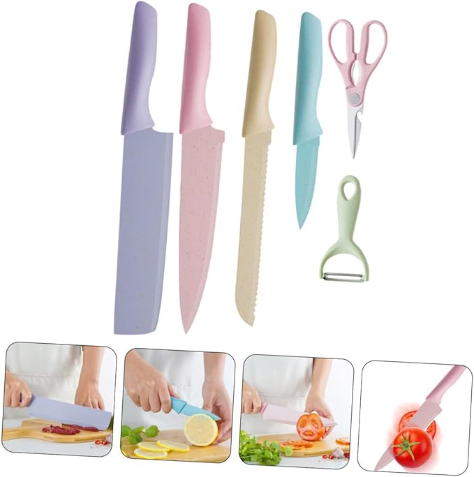 Set Cuchillos Cocina 6 Piezas Acero Inoxidable miniatura 5