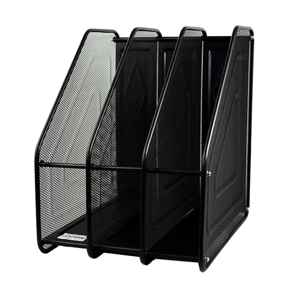 Multifonction Bureau Classeur Classeur 3/4 Colonne Porte-Classeur Panier de Données A4 Cadre de Données Panier de Rangement Porte-Revues Étagère Filet de Fer Étude de Métal Chambre À Coucher,23