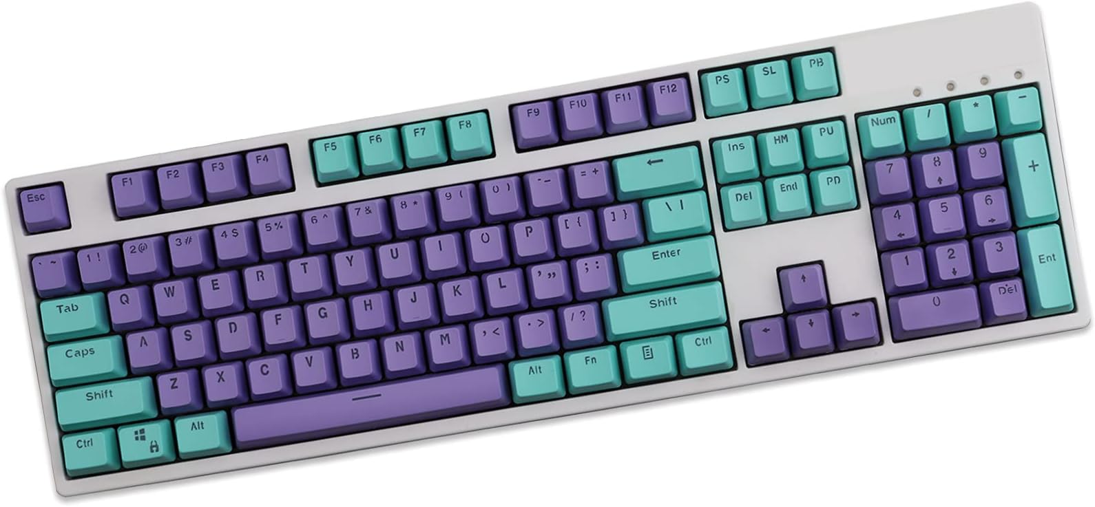 KEEZSHOP Keycaps, 104 PBT Keys OEM Height Ball Carbo Keycaps Double-Shot Backlit Cherry Keycaps MX Mechanical Keyboard