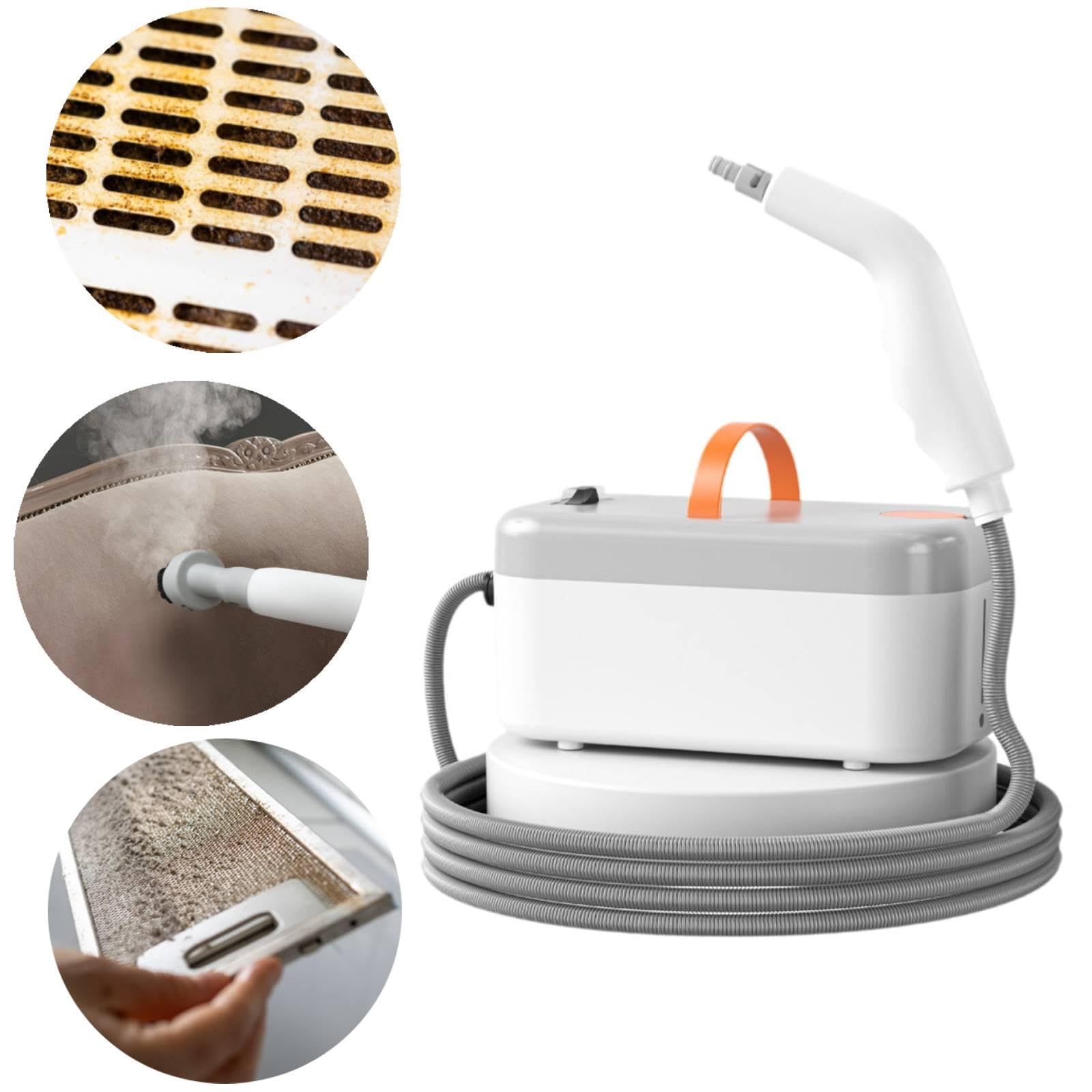 Limpiador de con Mango Ergonómico Depósito de 850ml Cabezales de Cepillo y Flexible Adecuado para Limpiar Electrodomésticos Azulejos