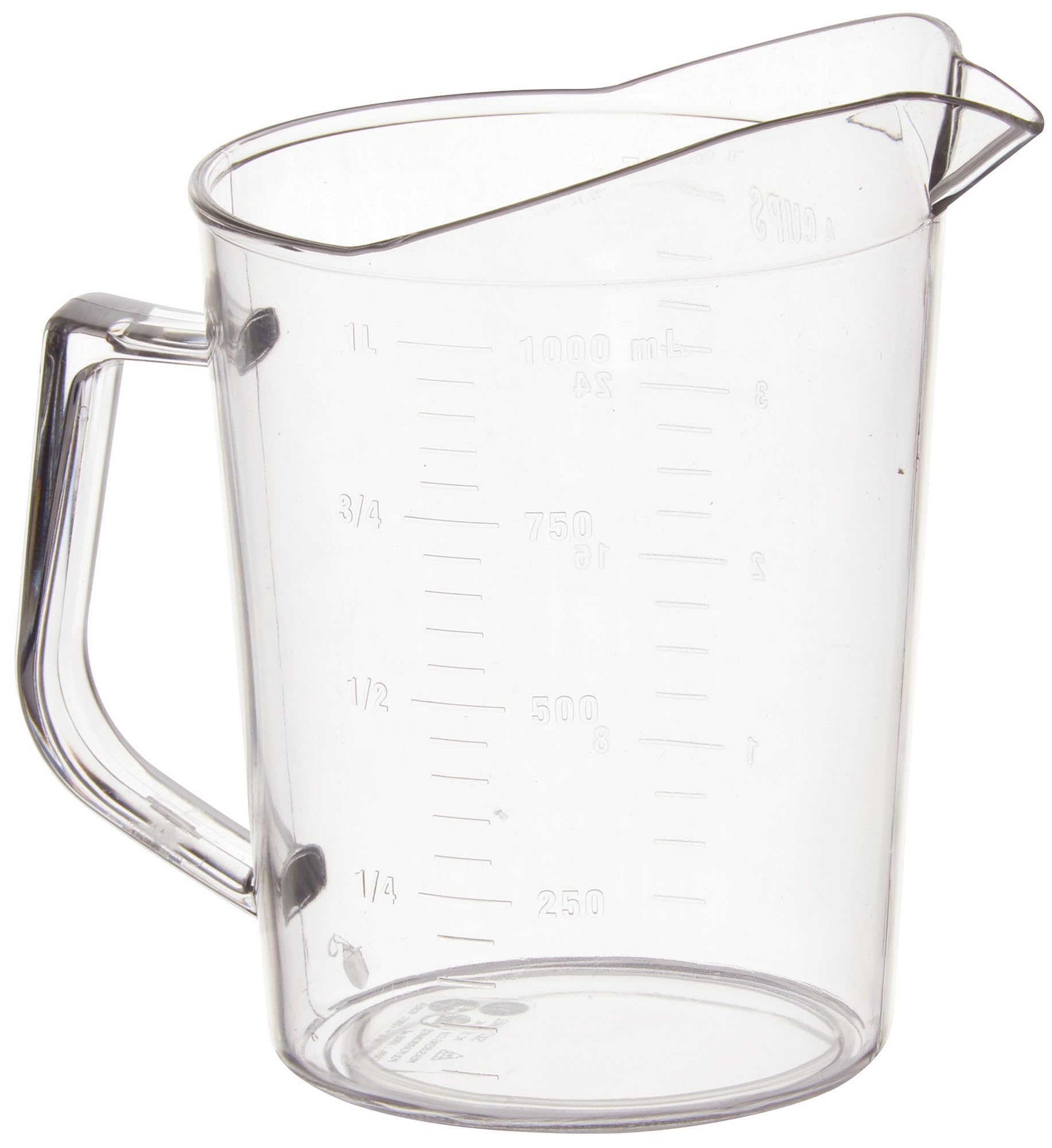 Winco 1 Quart / Clear / 1.0 quarts Cups