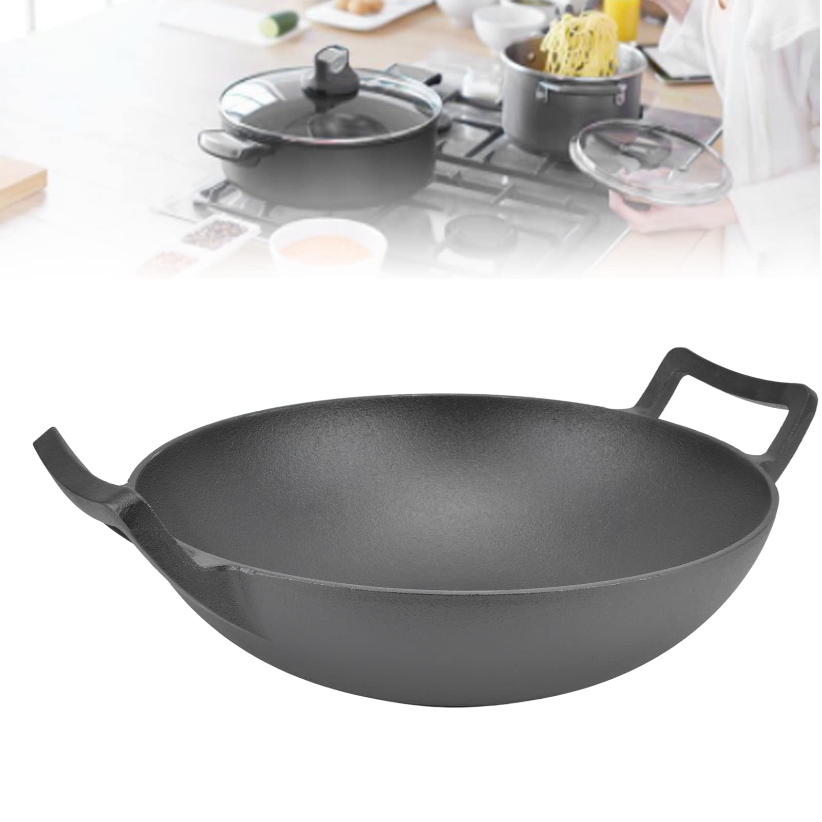 Poêle en fonte pour le gril extérieur et la cuisine à la maison