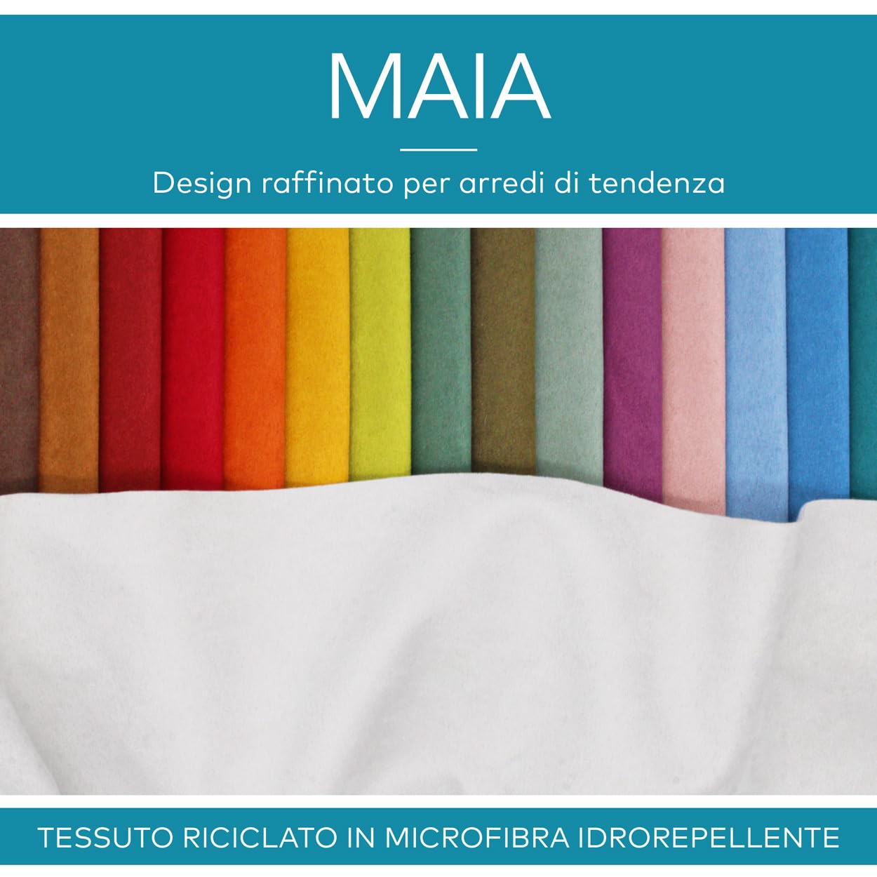DESHOME Maia 15 Meter Stoff für Sofa, recycelt, Mikrofaser, wasserabweisend, samtige Optik, Meterware für Polstermöbel, Sessel, Kissen, Stühle, Möbel, Orange