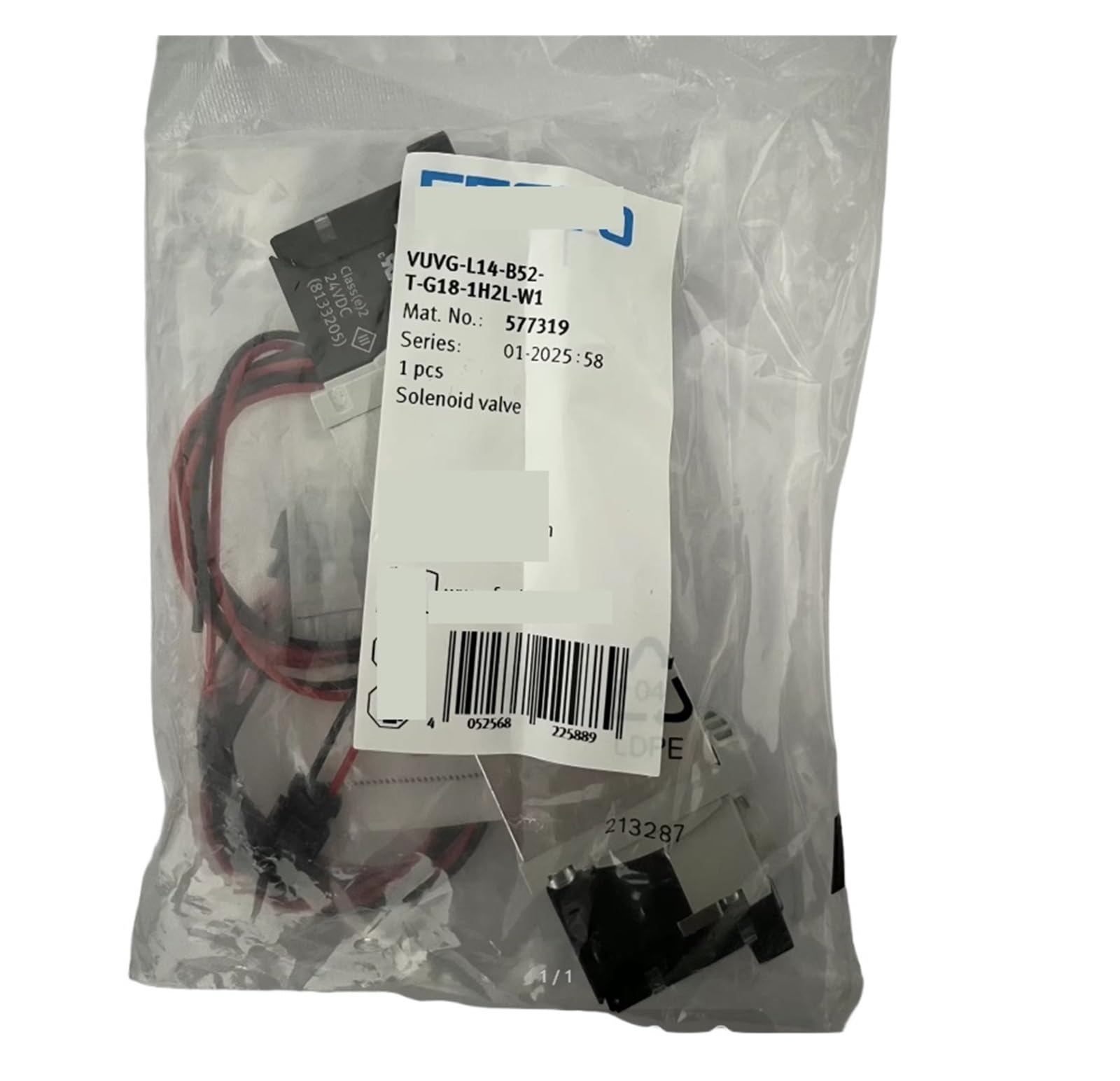Électrovanne VUVG-L14-B52-T-G18 577319 bistable distributeur pneumatique interne