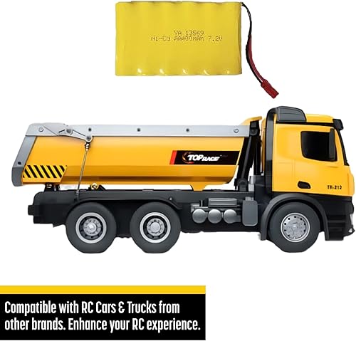 Miniatura 5 de Top Race Batería de repuesto de repuesto 7.2v 400mAh para camión volquete TR-212 juguete (TR-212-B)