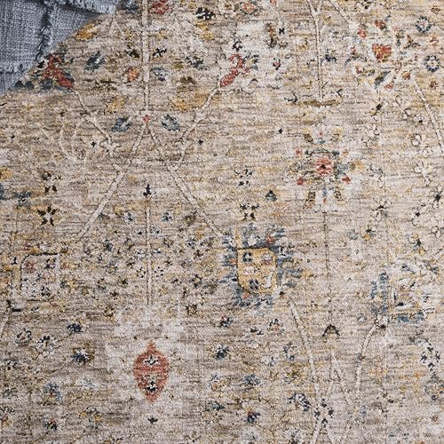 Tapete SAFAVIEH Silverado Beige y Rust 5' x 8' Oriental miniatura 6